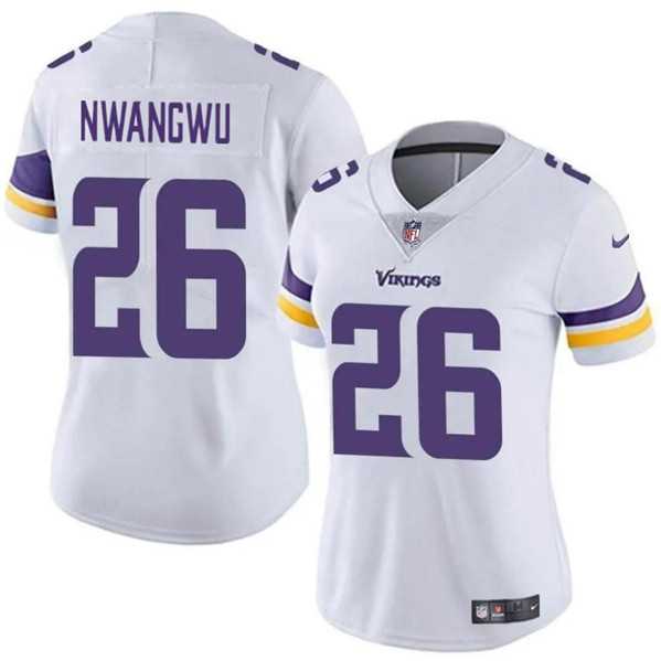 Womens Minnesota Vikings #26 Kene Nwangwu White Vapor Untouchable Limited Jersey Dzhi